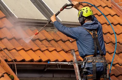 Démoussage et hydrofuge de toiture à Vercheny